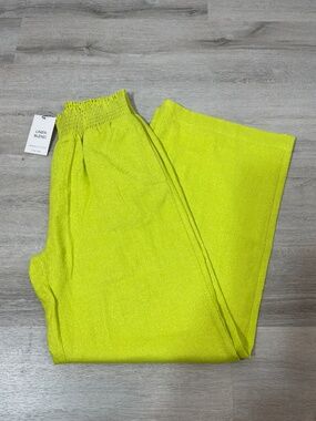 Love Tree Lime Wide Leg Pants